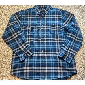 Mens Blue Flannel Shirt